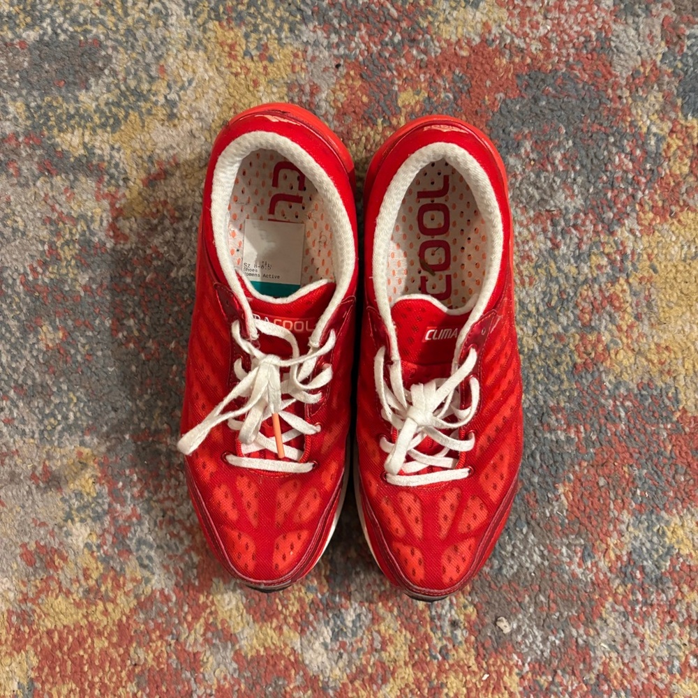 adidas Red and White Women's Sneakers